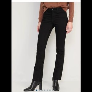 Old Navy, Mid-Rise, Black Kicker Bootcut Jeans 12L
